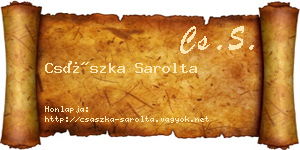 Császka Sarolta névjegykártya